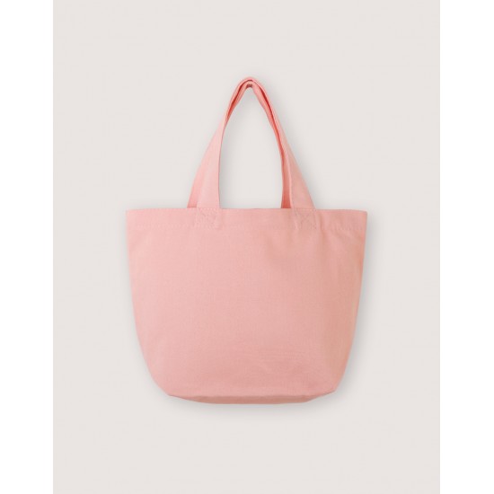 ★TOUT Y EST★ Comfort Eco Bag Pink OI1A1EBA20PNK Multi-color mini Canvas Tote Bags w/Gusset- PInk (L30xH20xD12cm)